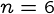 {n = 6}